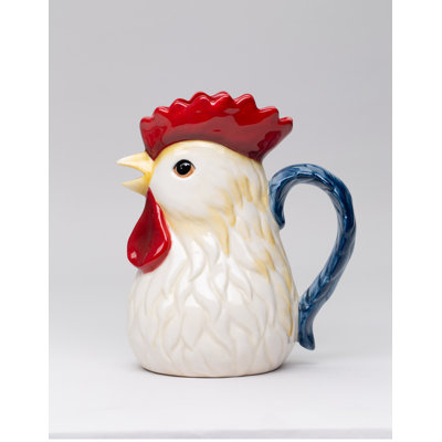 Ceramic Rooster Pitcher
