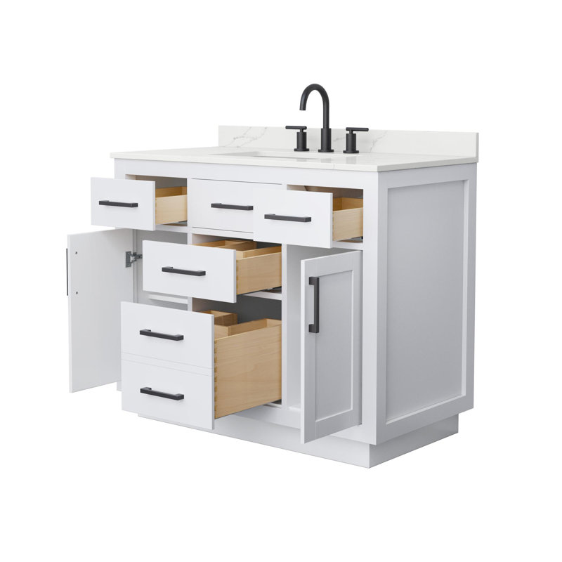 Beckett TK 42'' W Vanity, 8" Center, Matte Black