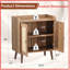 Buffet vintage en rotin avec rangement pour salle à manger, salon ou couloir-571061146