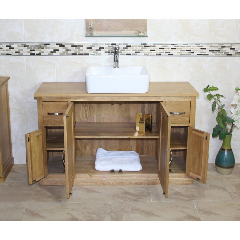 Edwards 1230mm Single Bathroom Vanity with Vessel Ceramic Basin