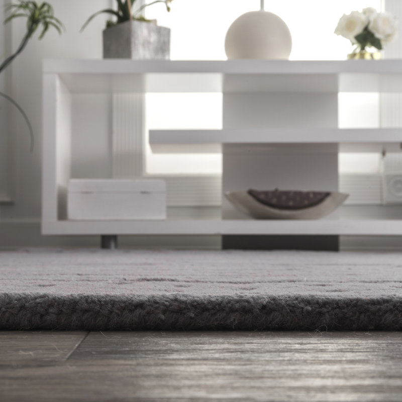 Tapis rayé en laine Clarita, Rectangle de 5 pi x 8 pi
