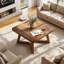 Solid Wood Trestle Coffee Table