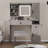 Makeup Vanity Desk With Sliding Mirror And Lights, Glass Top Vanity Set With Charging Station & 4 Drawers & 2 Cabinets-567016120