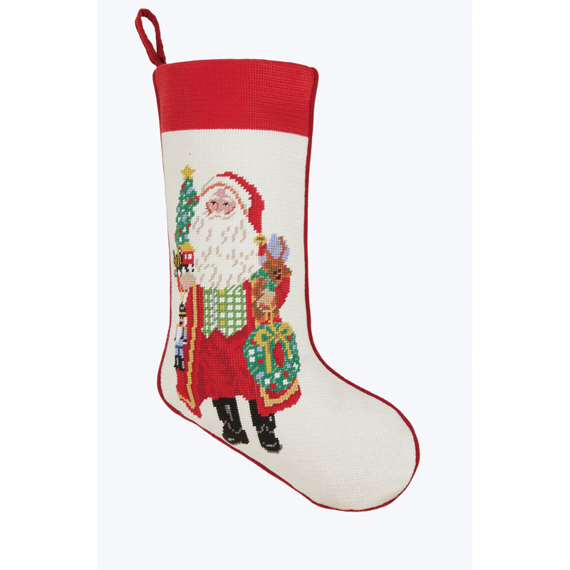 Chaussette à spirale brodée Spirits Bright