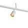 Matte White LED Adjustable Track Pendant