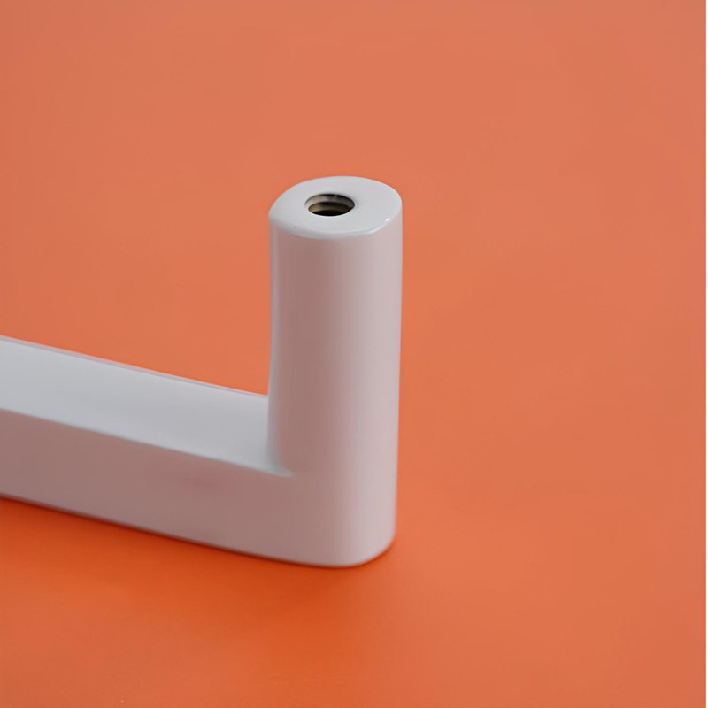 Poignée en laiton massif, poignée de porte d'armoire, blanc minimaliste, paquet de plusieurs