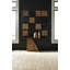 Slant Console Table, Natural/Black
