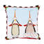Patience Brewster Santa Penguins Throw Pillow
