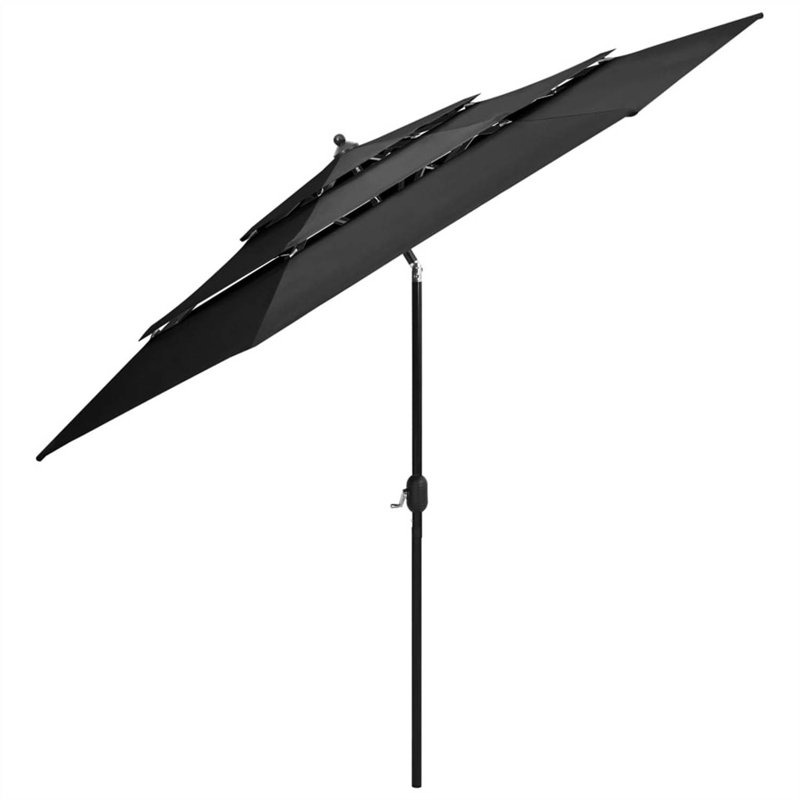 Khari 300cm Market Parasol, Anthracite