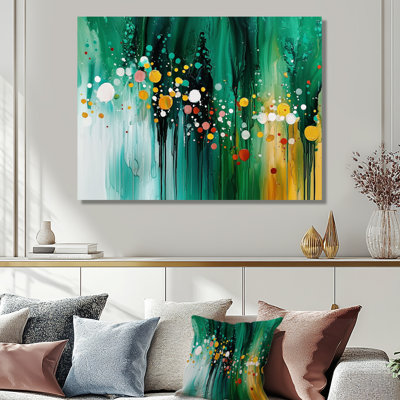 «Mute Floral», art mural à l'encre liquide II