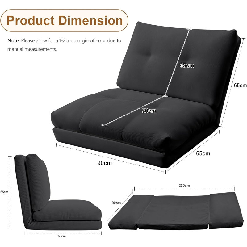 Bean Bag Lounger, Gray