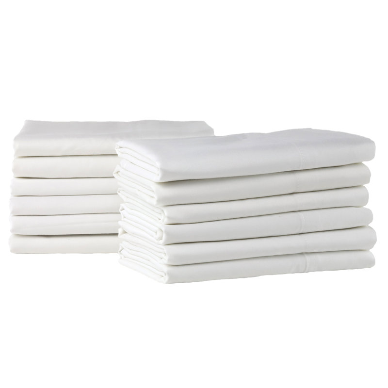 Taie d'oreiller en percale de coton à densité de tissage 180 fils, l 34 po x L 42 po