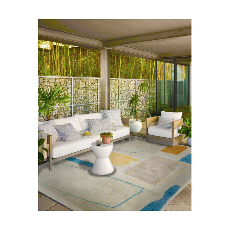 Tapis crème lavable à la machine, Tapis de couloir 2 pi 6 po x 6 pi 7 po inclus