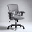 Chaise de bureau ergonomique robuste en maille avec support lombaire et accoudoirs réglables-1359531263
