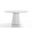 Ensemble de table de salle à manger 3 pièces avec piédestal et 2 chaises demi-tonneau-122783267-122783268