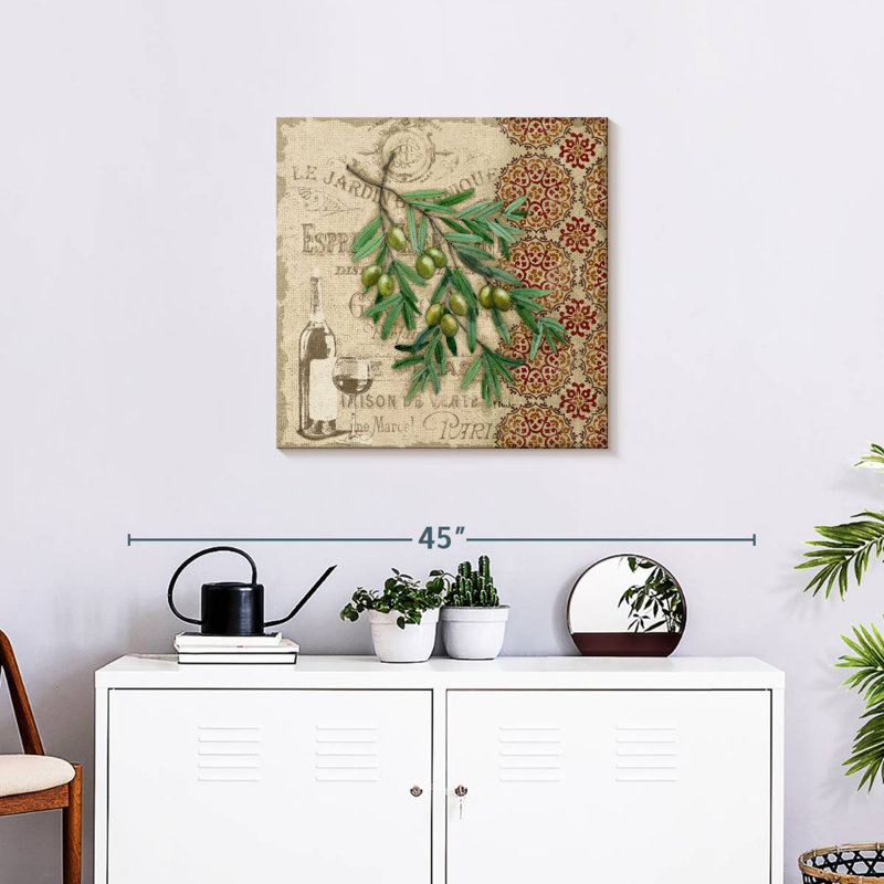Yarlin Tuscan Green Olives, 24" H x 24" W