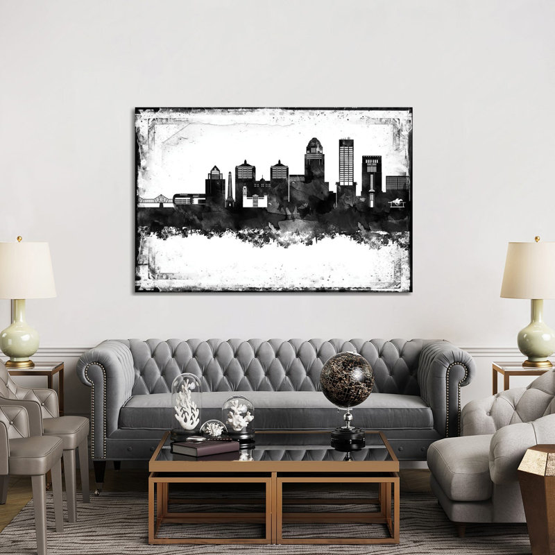 Louisville Skylines - Wrapped Canvas Painting, 152.5 cm H x 101.5 cm W