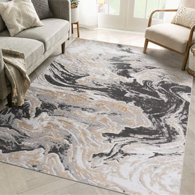 5X7 Multi/Contemporary Non-Shedding Living Room Bedroom Dining Home Office Stylish and Stain Resistant Area Rug