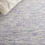 Tapis bleu / ivoire à motif géométrique fabriqué à la main Almus-1416794392