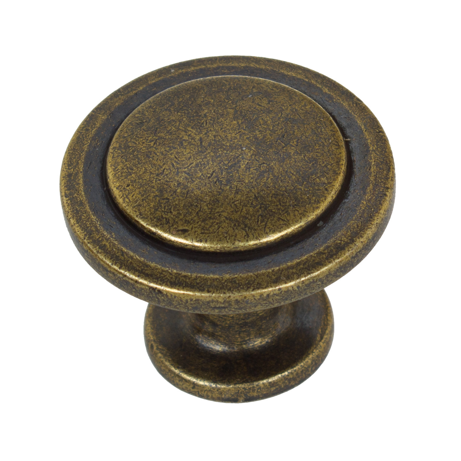 1 1/4" Diameter Mushroom Knob Multipack, Antique Brass