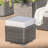 Comfortable Outdoor Lounge Feature - Grey+silver, Pe & Iron, Waterproof Cloth, 12.71 In Relaxation Piece +iron, Water-, 7.95 Lb Weight