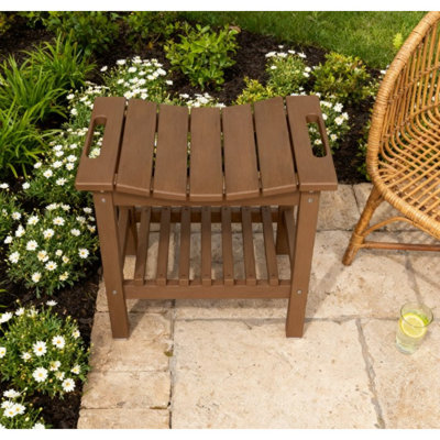 Banc de rangement - Banc intérieur / extérieur imperméable avec coussinets antidérapants, poignée et tablettes doubles, capacité de 265 lb (facile à assembler)