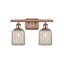 Éclairage pour salle de bain à intensité variable en métal à 2 lumières avec abat-jour en verre l 15 po Brysin-1085497938-1085497932