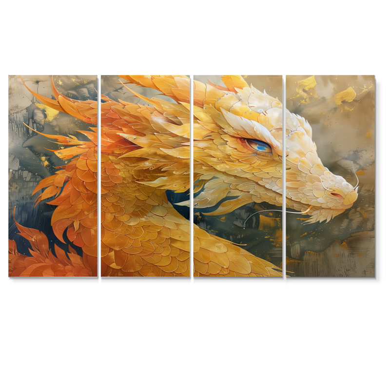 Wattson - ensemble d'art mural Dragons, H 28 po x l 48 po