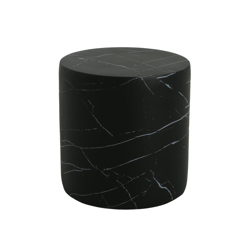 Table d'appoint d'extérieur légère MGO, table d'appoint de salon, noir, Noir