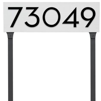Floating 1-Line Lawn Address Sign
