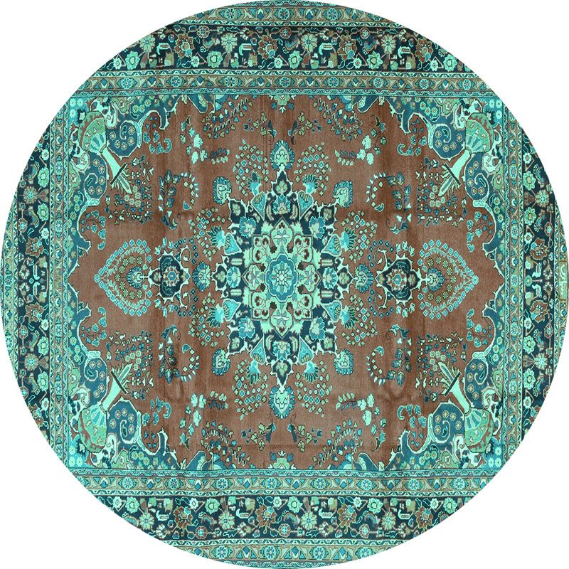 Chierene Performance Oriental Indoor Rug, Round 3'