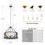 20,28 po Lustre tambour 5 lumières Farmhouse-1305934258