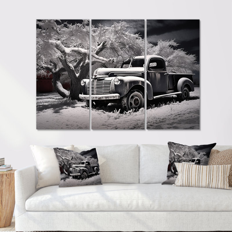 «Truck Pickup Charm In Winter II», H 40 po x l 60 po x P 1 po