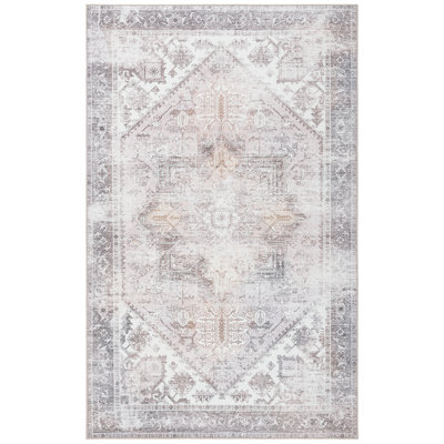 Delvalle Oriental Beige/Gray Area Rug