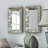 Silver Glass Framed Accent Mirror-335717980-379832881
