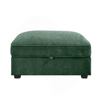 Ottoman - Chenille-Green