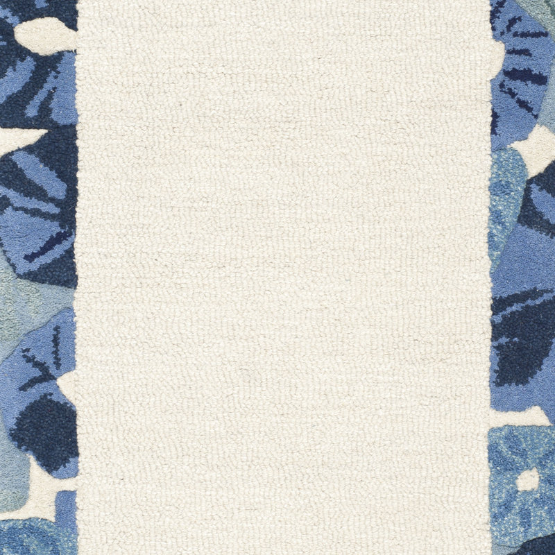 Tapis ivoire en laine / viscose touffeté à la main Coreatha Martha Stewart, Rectangle 9 pi 6 po x 13 pi 6 po