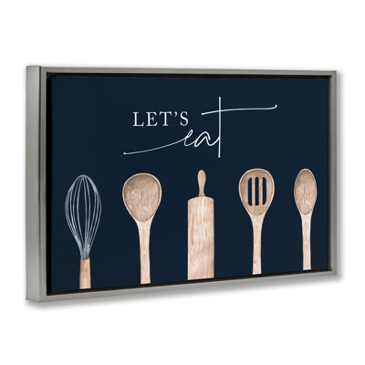 Cadre flottant pour ustensiles de cuisine Let's Eat, design Lux + Me Designs