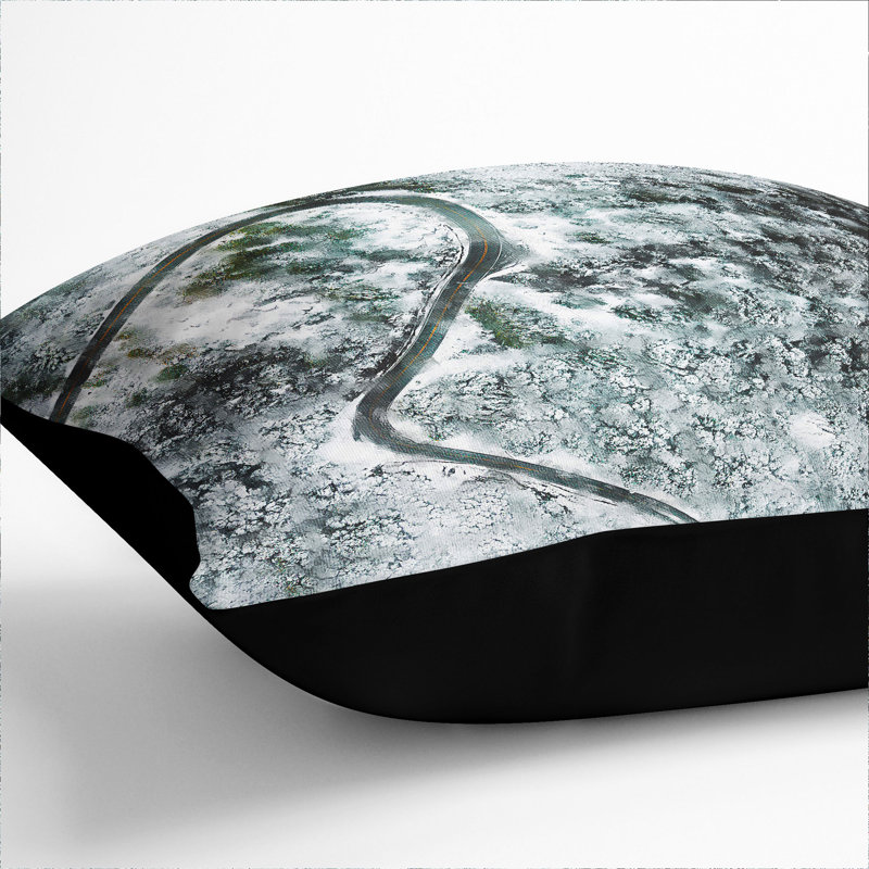 Winter Forest Vol.12 Scatter Cushion, Black, 40cm H x 40cm W x 15cm D