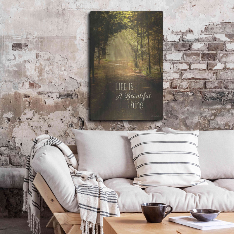 «Life is a Beautiful Thing» par Lori Deiter, art mural en métal, H 36 po x l 24 po