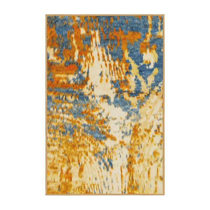 Abstract Indoor Rug, Rectangle 3' x 5'