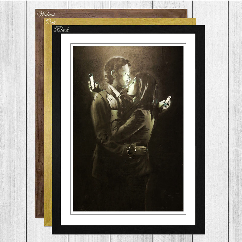 Single Picture Frame Painting, Black