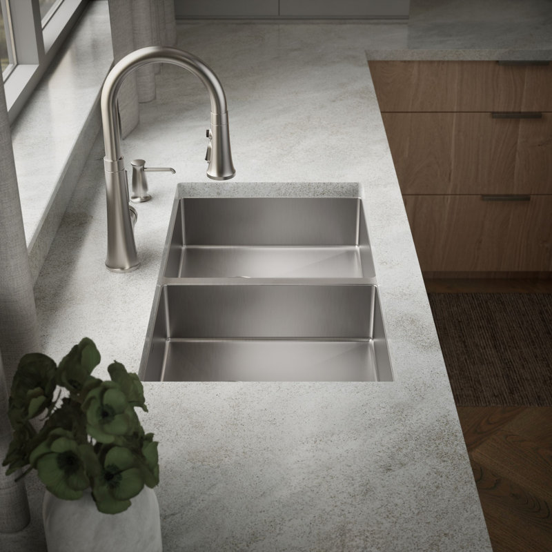 Strive 32 In. Undermount Duble-Bowl Kitchen Sink