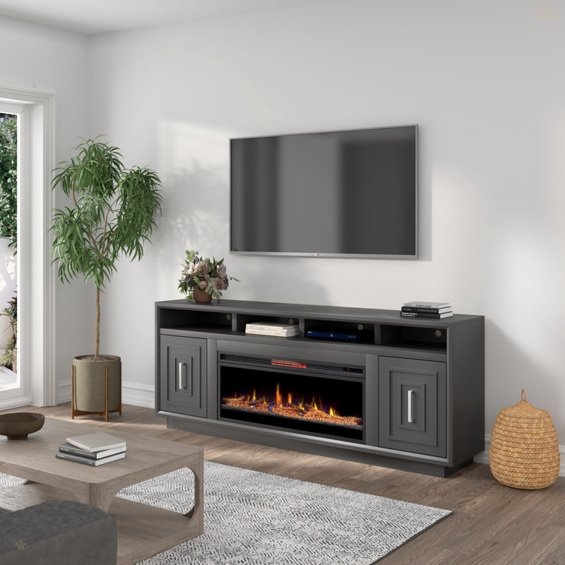 Meuble télé avec téléviseur Bridgevine Home Sunset, H 33 po x L 67 po x l 17 po