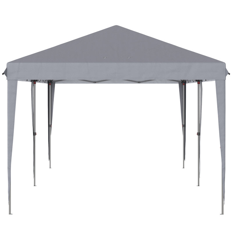 Tente à auvent escamotable 10 pi x 20 pi Outsunny