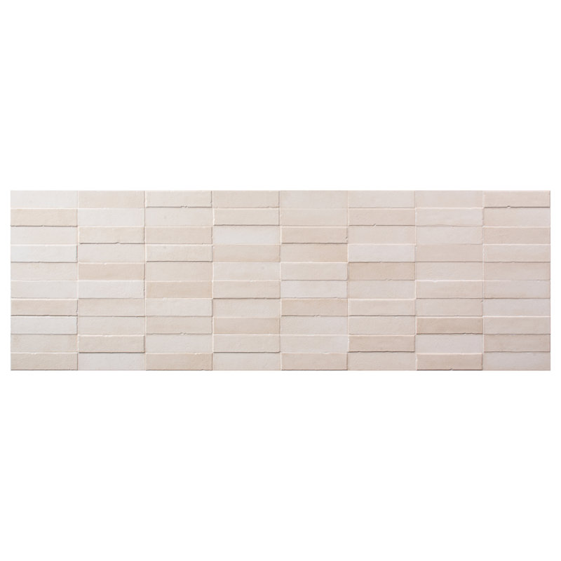 Devi 16x48 Matte Textured Ceramic Tile, Sand Beige