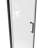 24"W x 72"H Single-Door Shower Door With Matte Black Aluminum Alloy And 0.24" Tempered Glass Shower Door