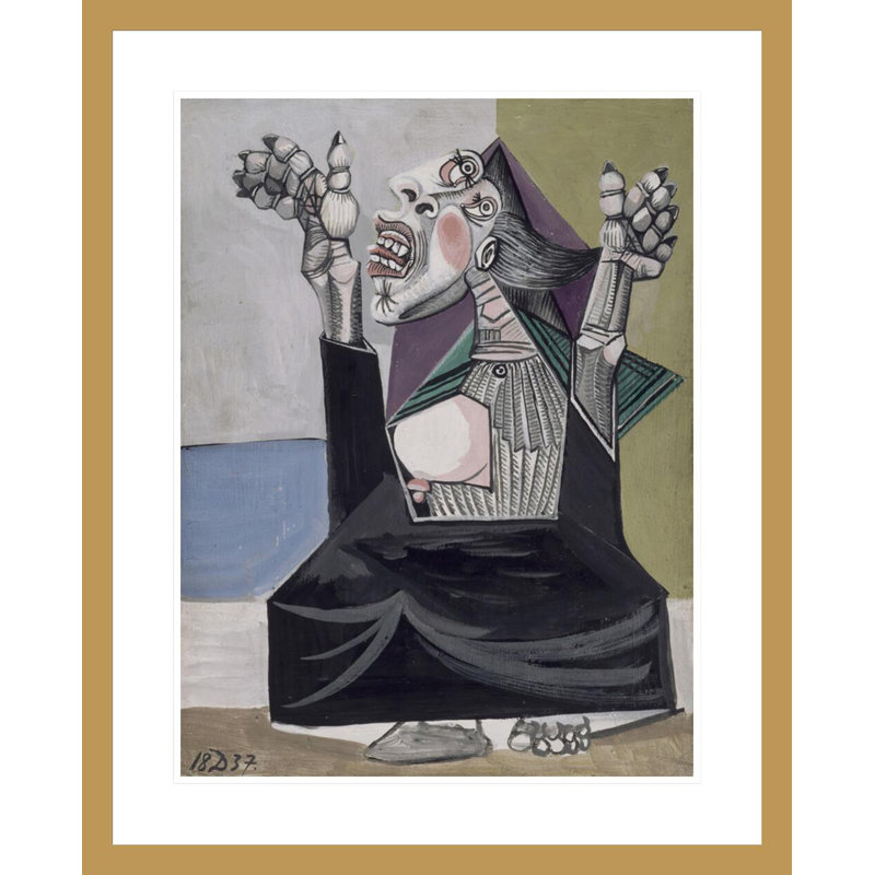 «The Complicant» par Pablo Picasso, impression giclée sur cadre, H 28,98 po x l 23,5 po