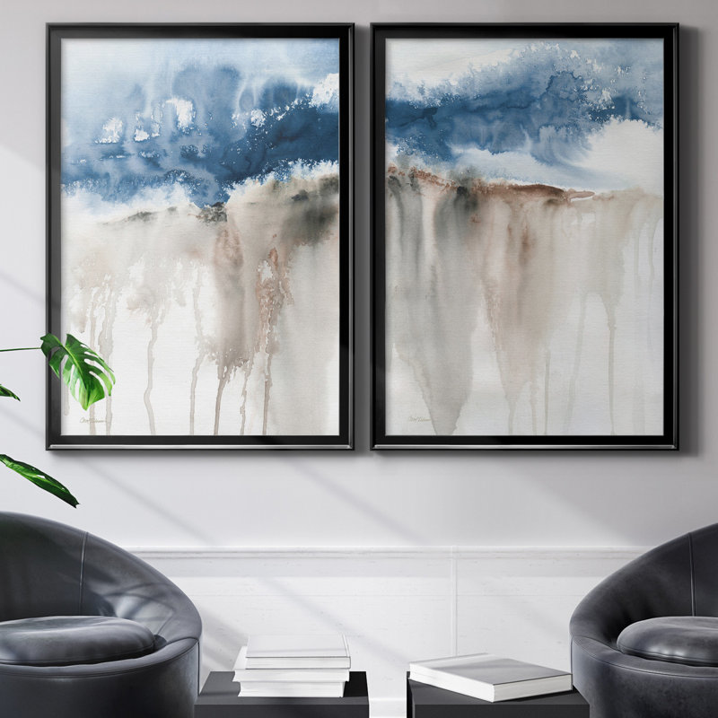 Windy Cliff I - ensemble de 2 reproductions d'art, H 30,5 po x l 42,5 po x P 3 po, H 31,5 po x l 47 po x P 1,5 po