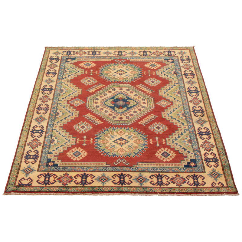 Tapis rouge foncé Finest Ghazni 5 pi 3 po x 6 pi 6 po